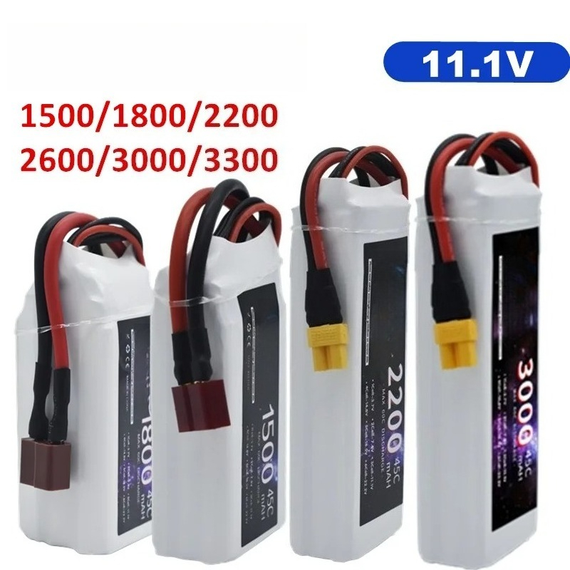 Drone Battery Li-Ion - بطارية ليثيوم بوليمر 3S بسعات مختلفة