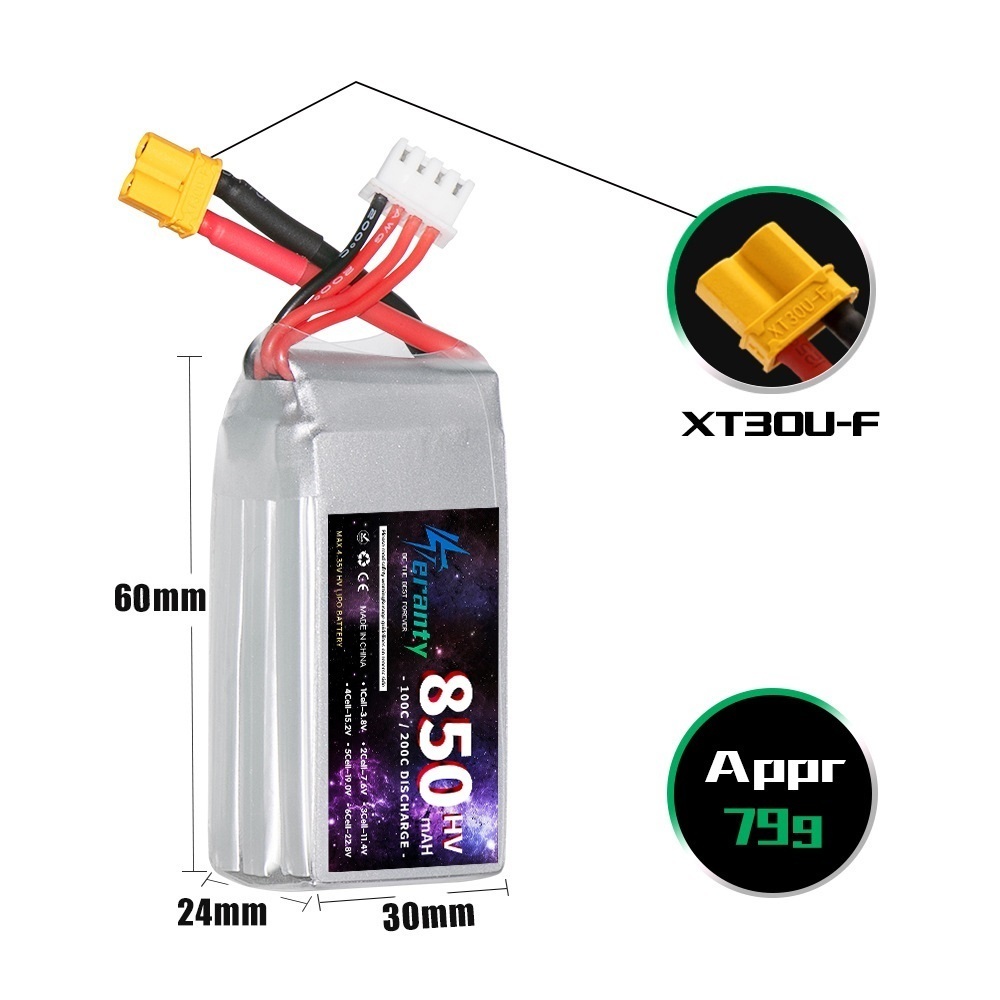 1/2/3 قطعة TERANTY 3S 11.4 فول - مراجعة Drone Battery Lipo وسعره